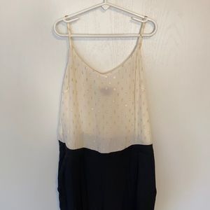 Black and white jumpsuit